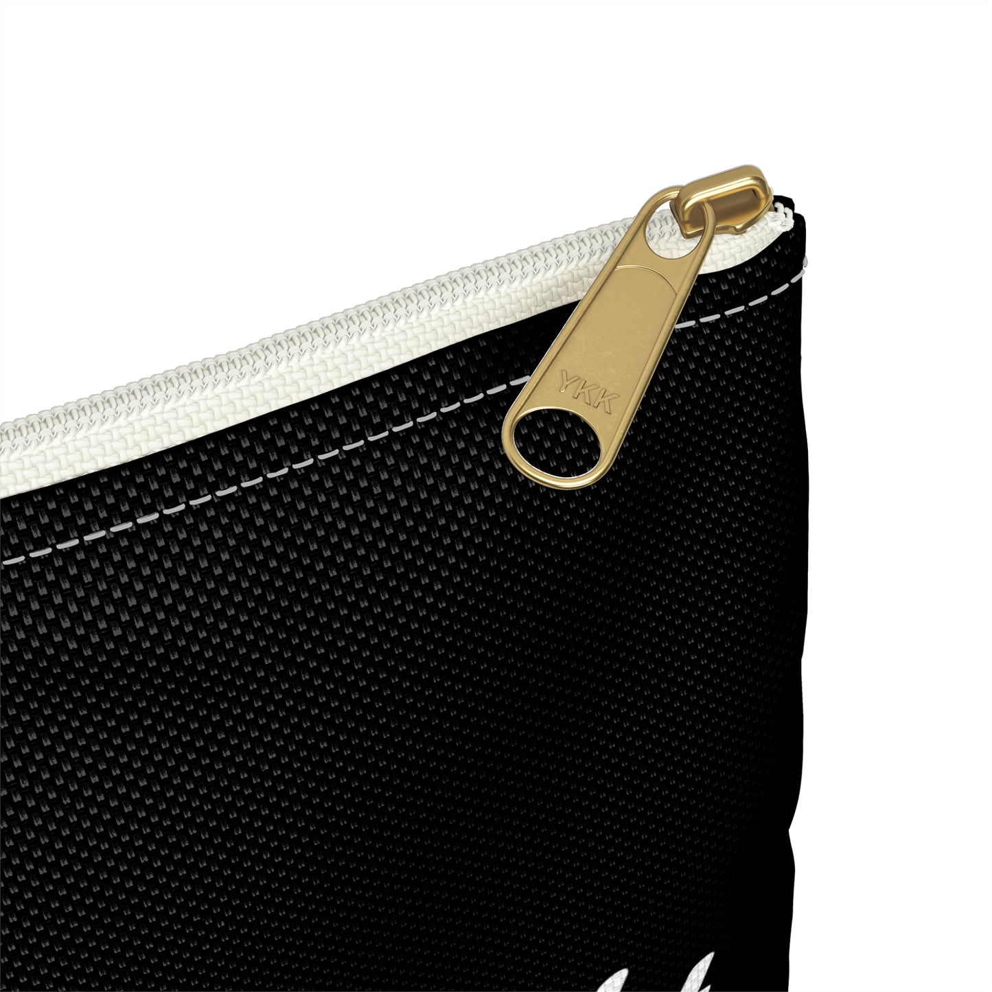 "VAI Apply Before Flight" Black Zippered Cosmetic Pouch
