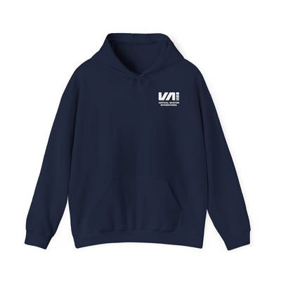 Navy Blue "Approach From Front" Pullover Hood Sweatshirt