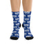 Socks - Royal Blue with VAI All Over Print