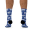 Socks - Royal Blue with VAI All Over Print