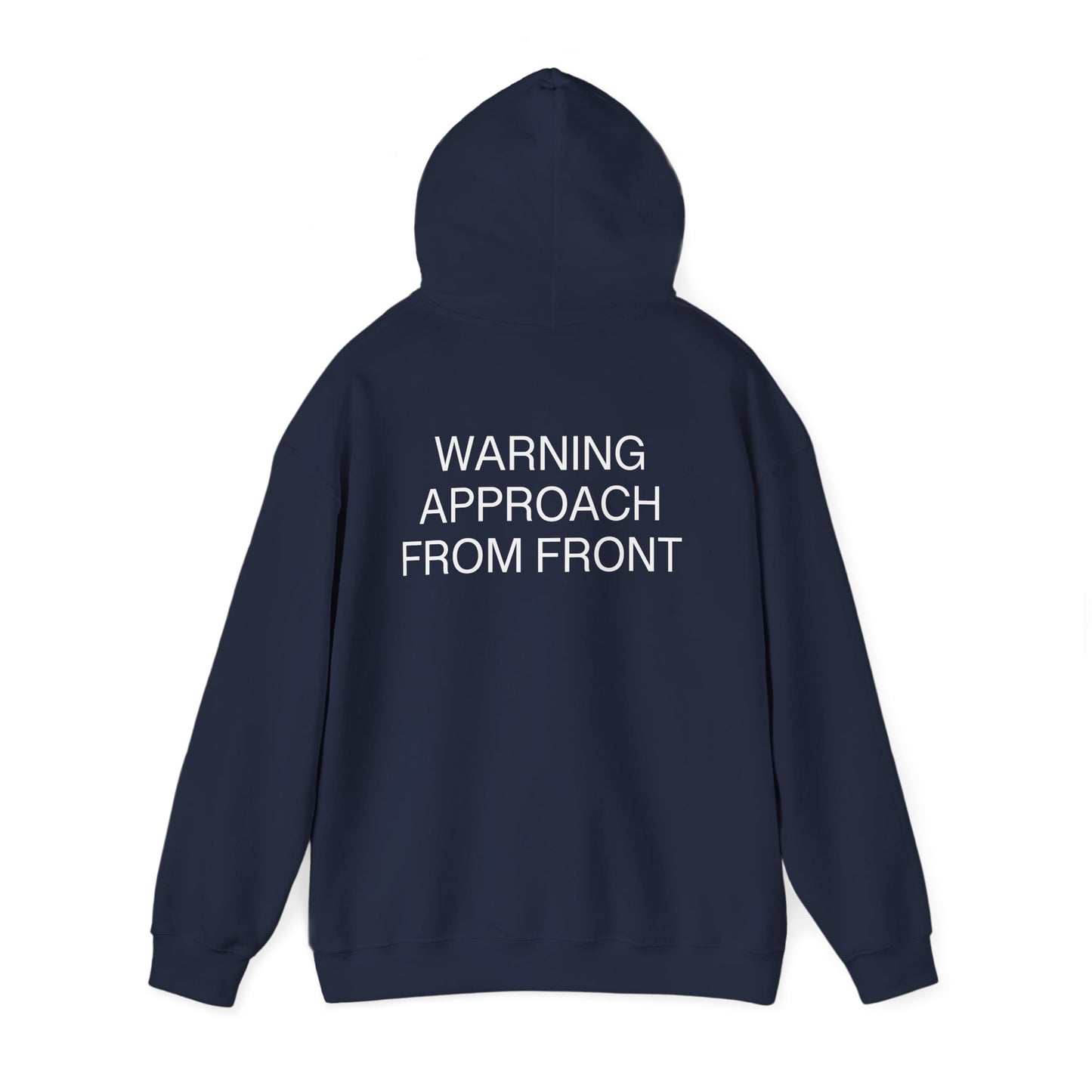 Navy Blue "Approach From Front" Pullover Hood Sweatshirt