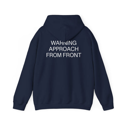 Navy Blue "Approach From Front" Pullover Hood Sweatshirt