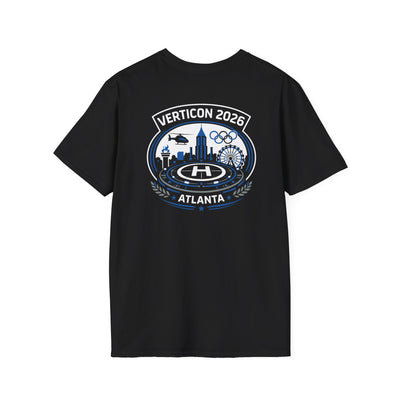 Unisex "VERTICON Atlanta 2026" Black Cotton Tee