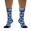 Socks - Royal Blue with VAI All Over Print