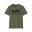 Unisex "VAI Black" Military Green Cotton Tee